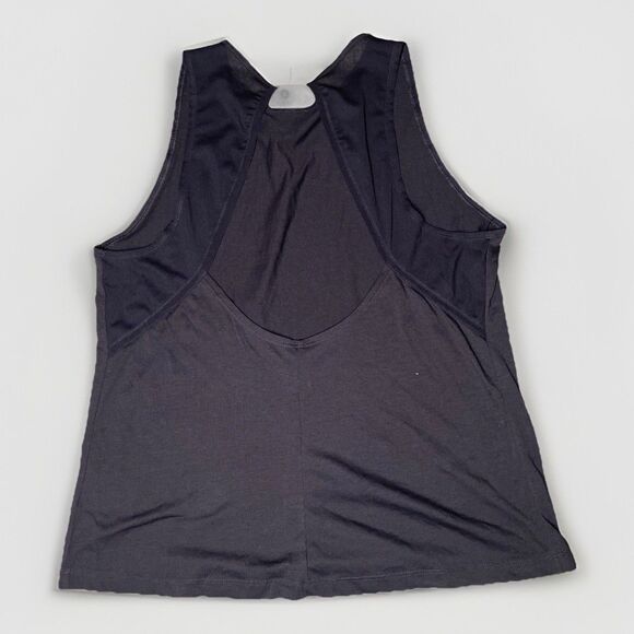 Nike Dri-Fit Sleeveless Shirt Women's L Gray New W/ Tags Mesh Open Back Train - Picture 5 of 11